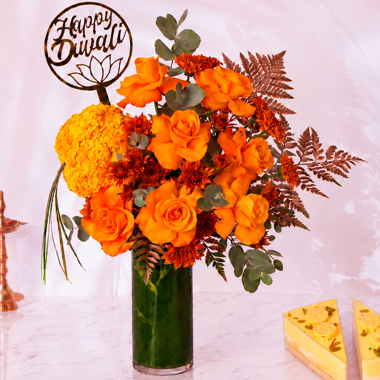 Festive Orange Bliss And Dessert Duo