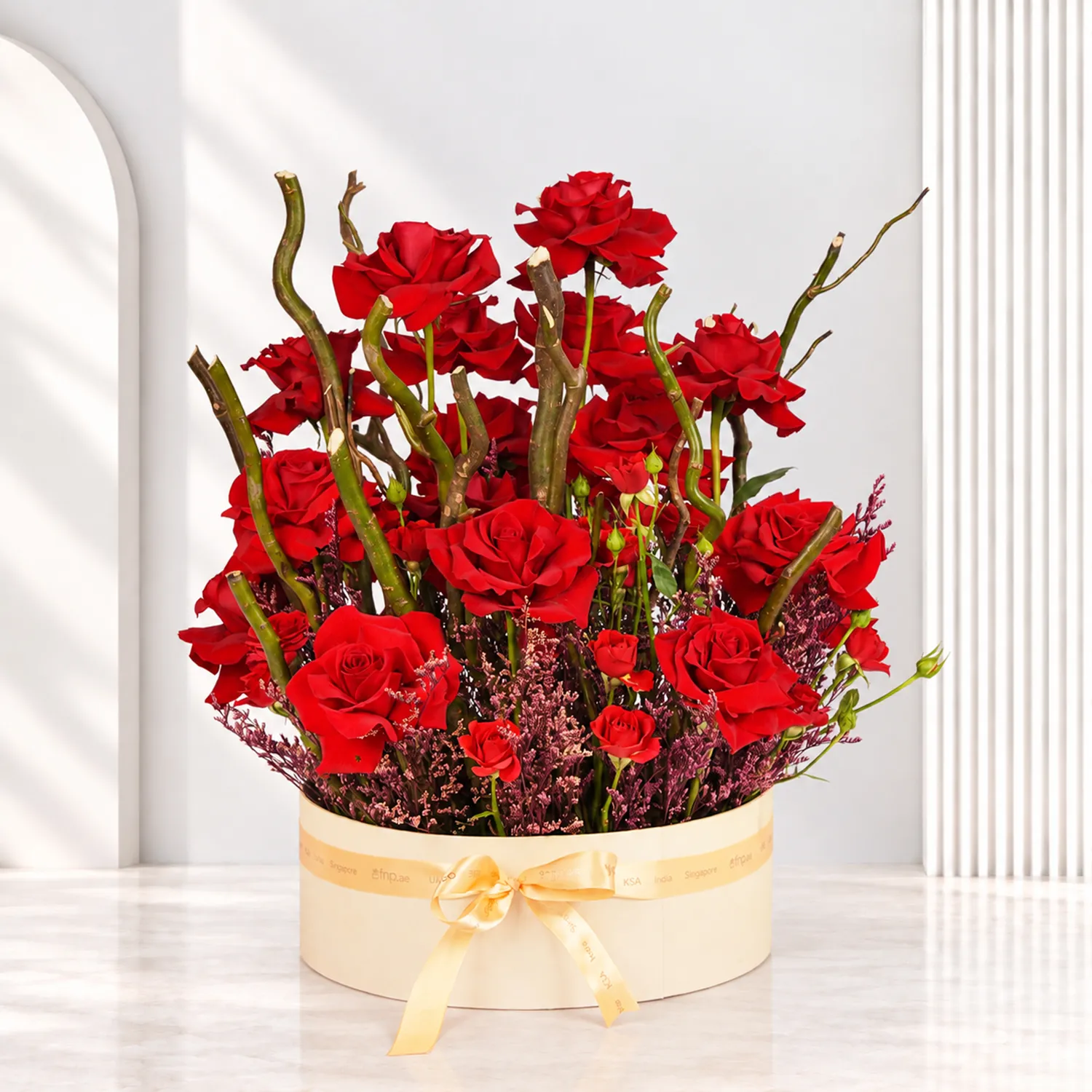 Crimson Red Floral Elegance