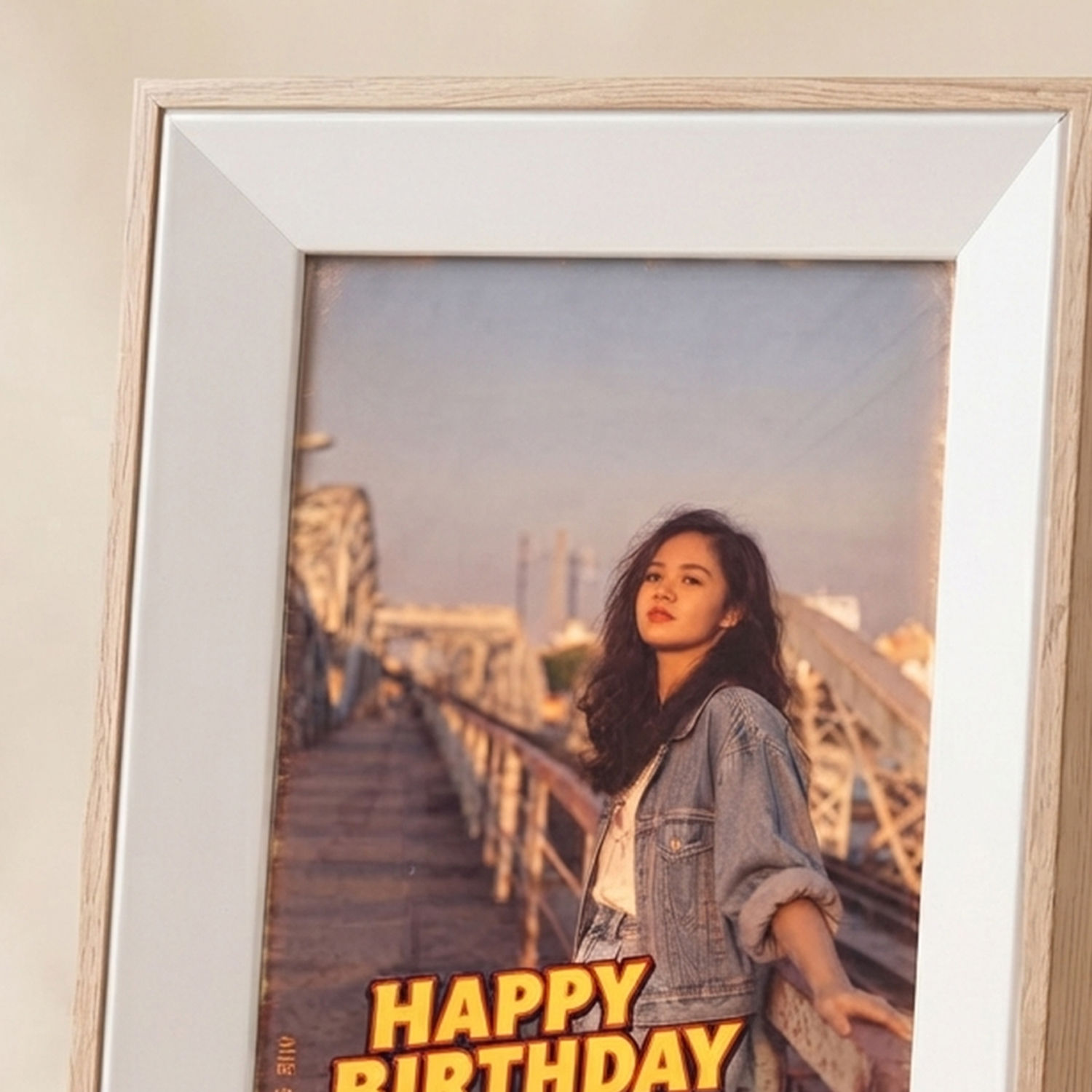 Personalized 80s Style Birthday Frame