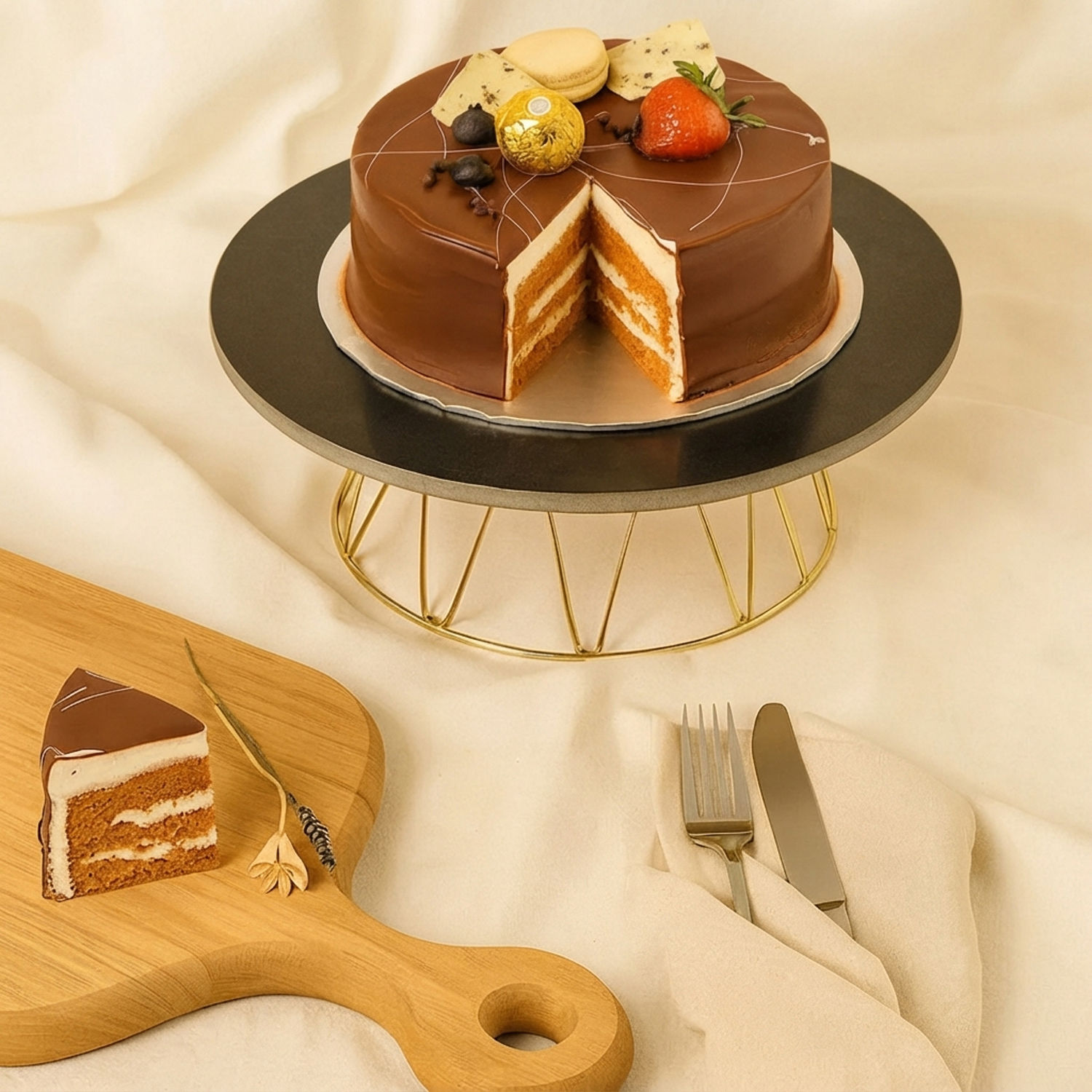 Delightful Chocolate Macaron Cake