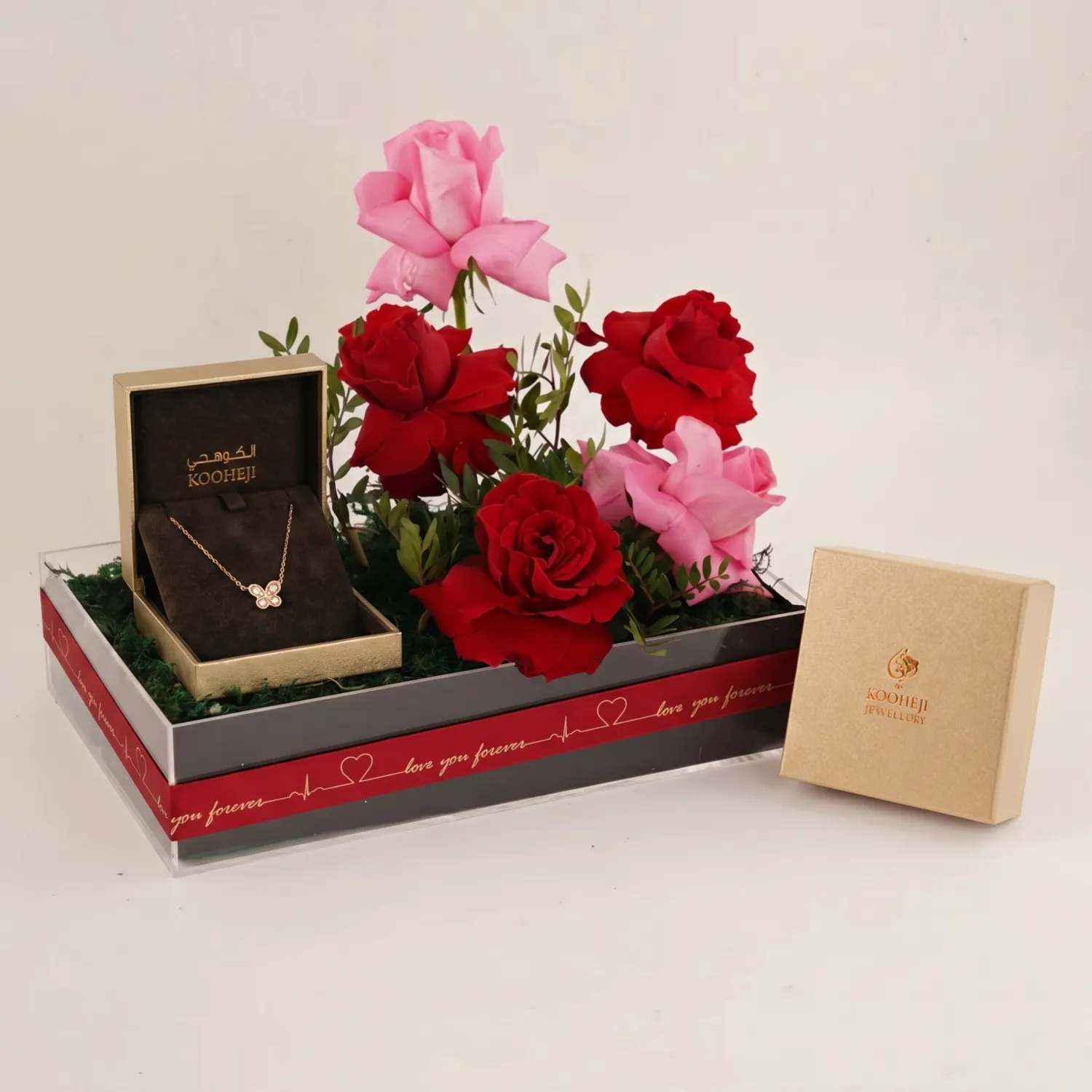 Elegant Rose & Gold Pendant Gift Set