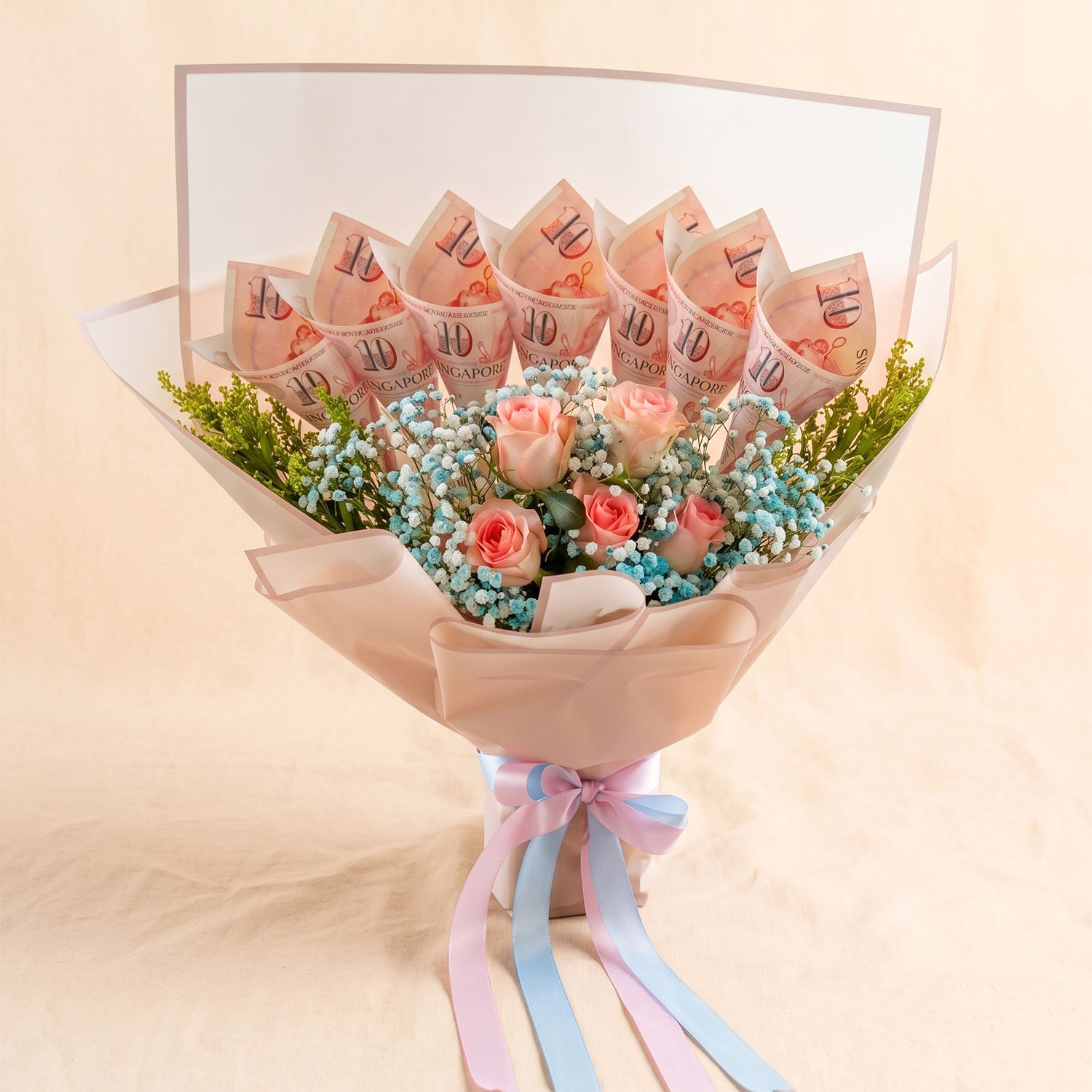 SGD 70 and Flowers Bouquet