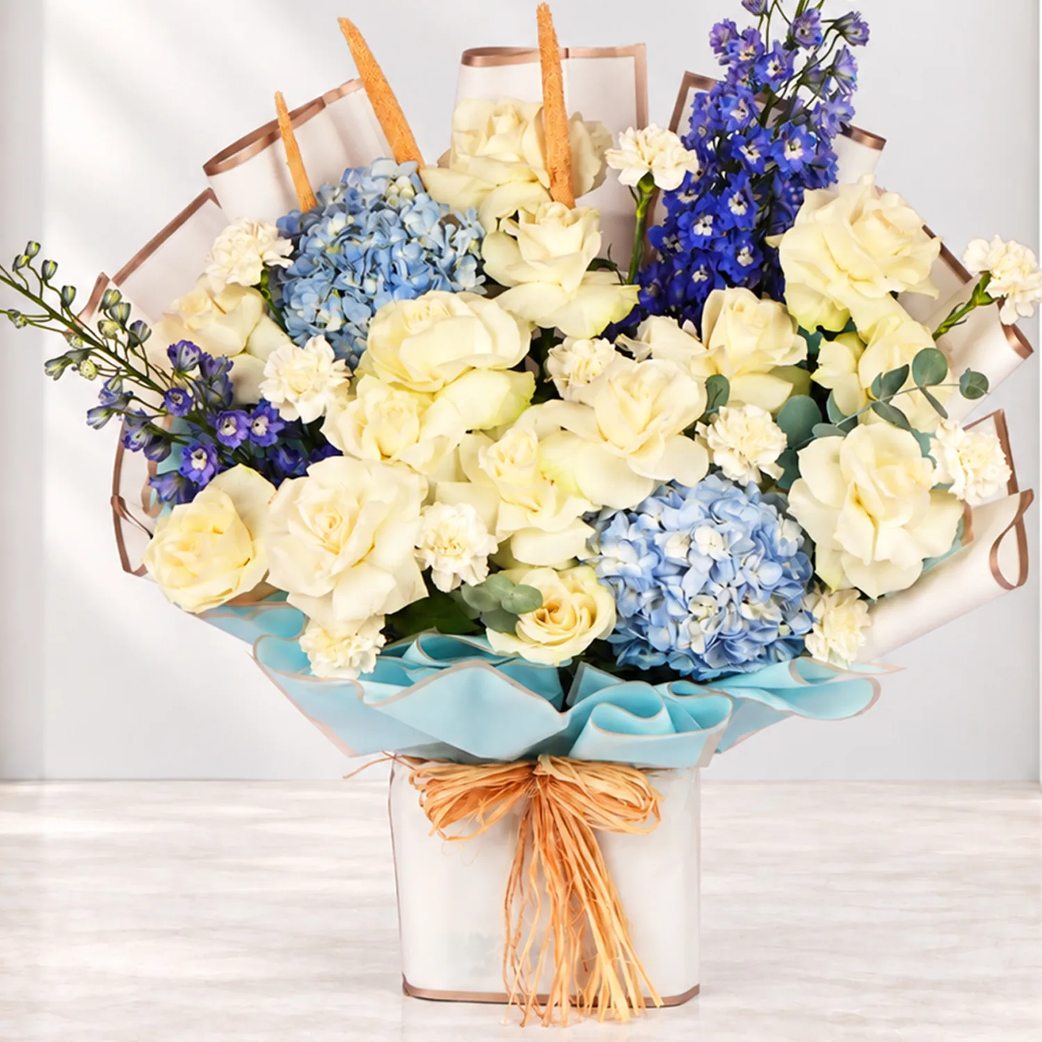 Delicate Blue And White Charm Bouquet
