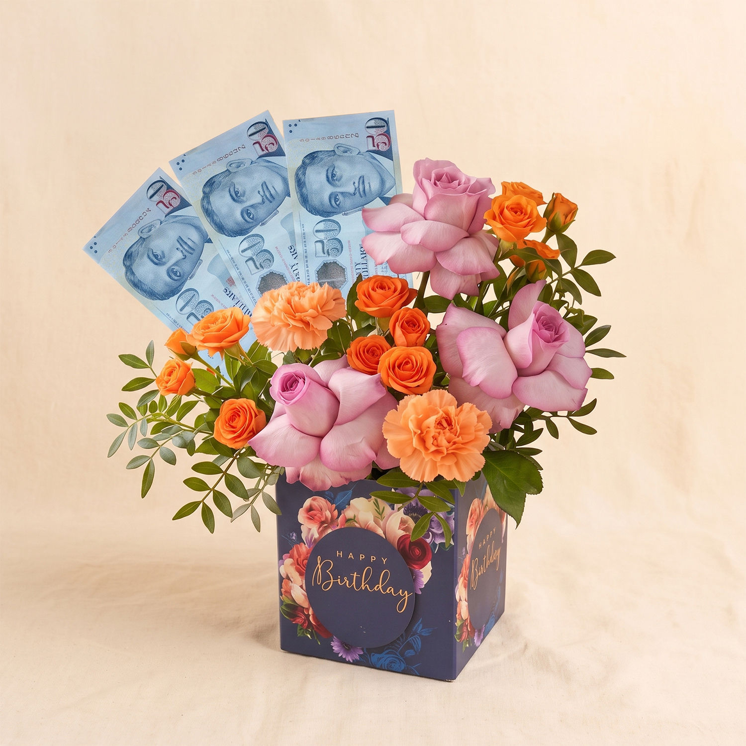 Birthday Flowers and 150SGD Arrangement