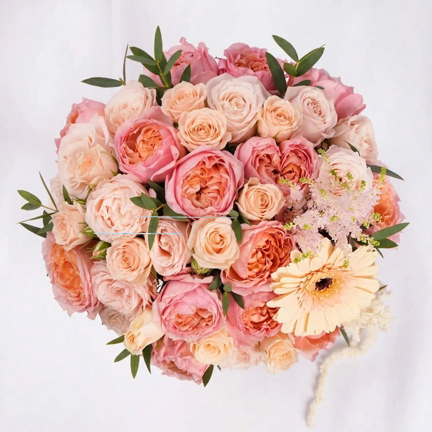 1000 AED Cash And Peach Floral Gift