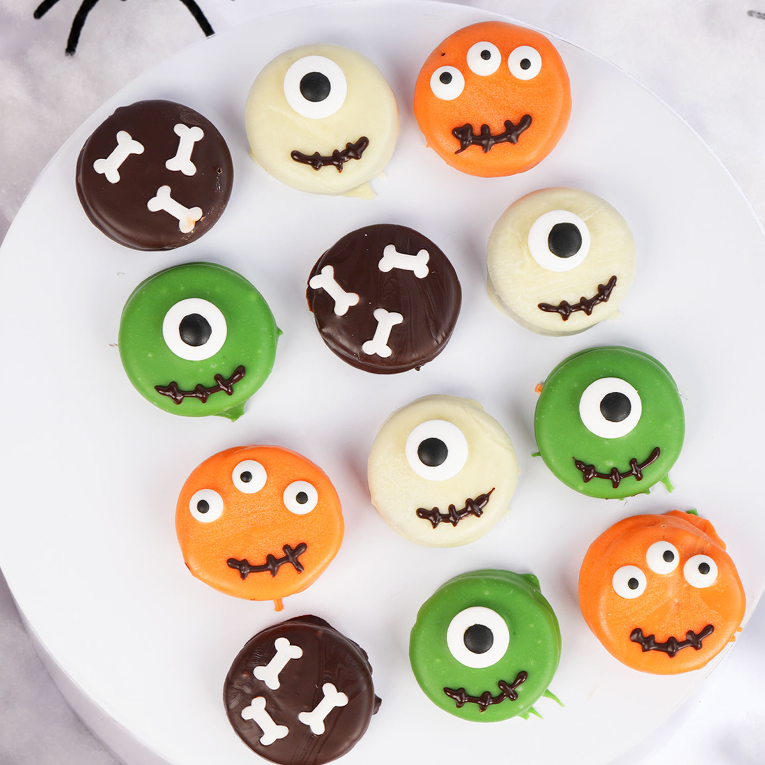 Ghostly Oreo Cookies
