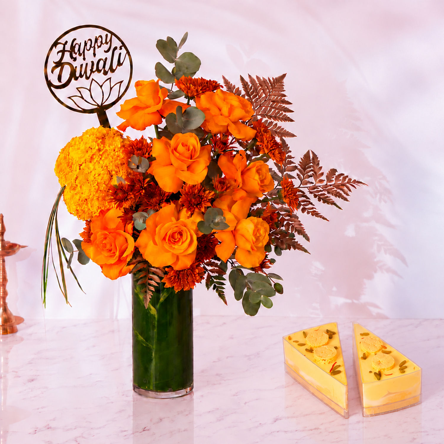 Festive Orange Bliss And Dessert Duo