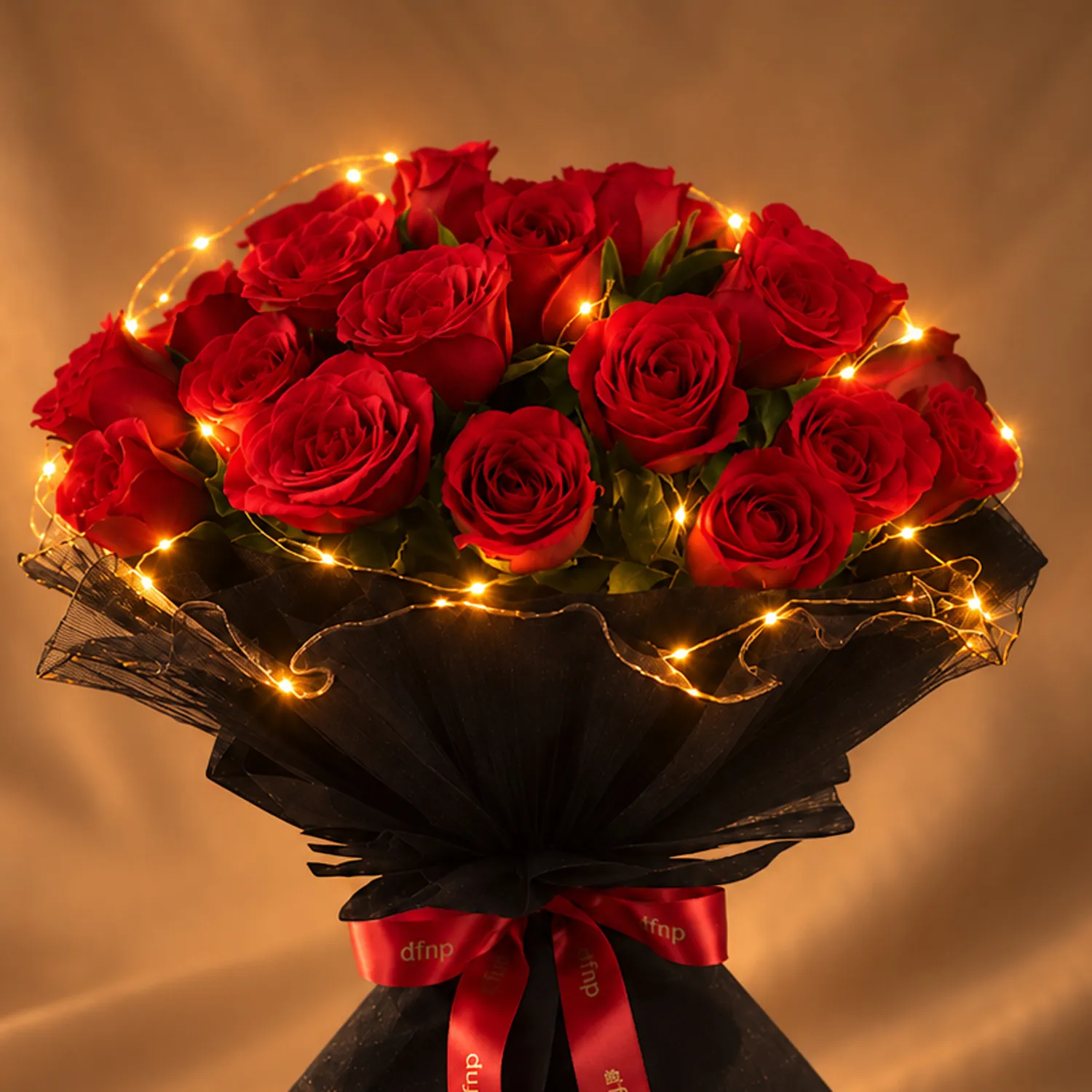 LED Elegance Rose Embrace Bouquet