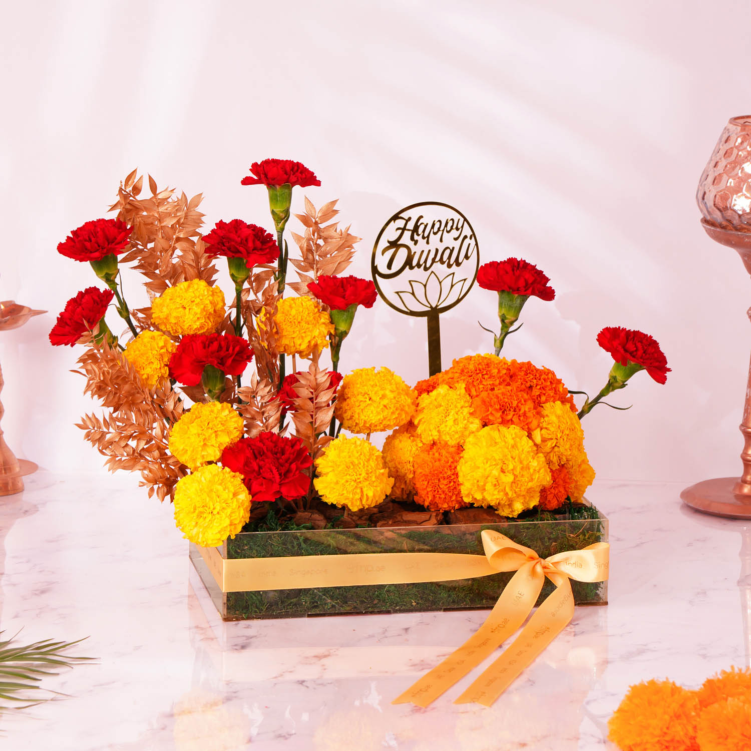 Diwali Floral Radiance Flower Arrangement