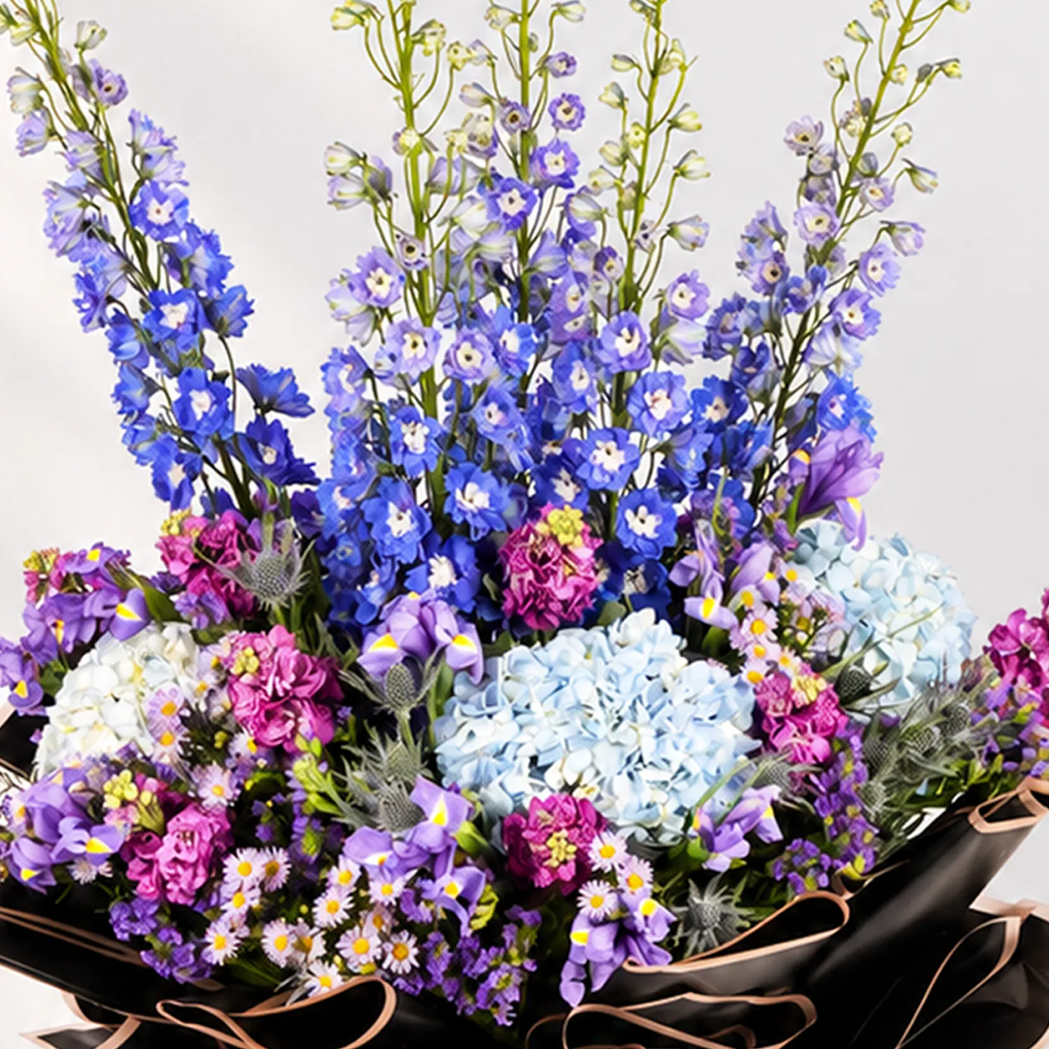 Royal Blue And Purple Elegance Bouquet