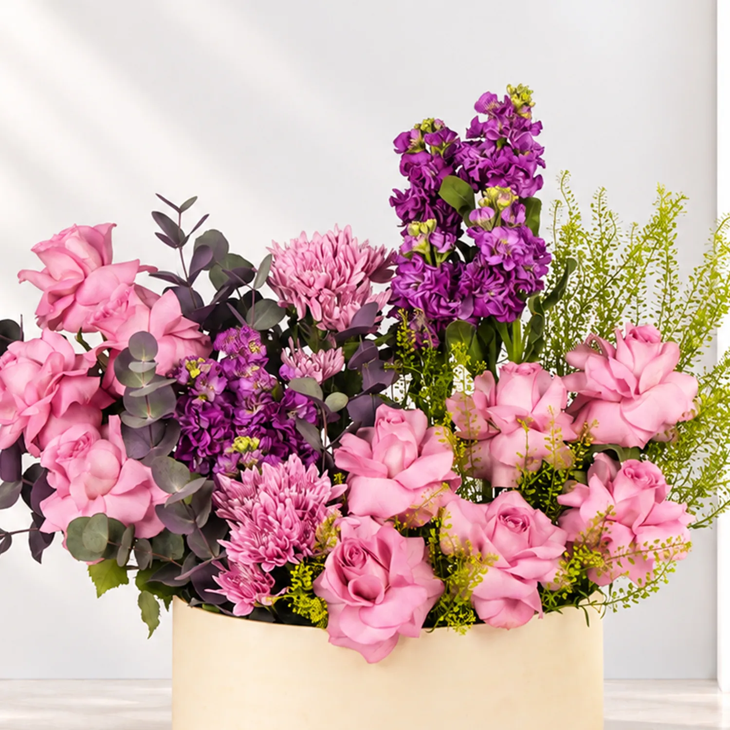 Blushing Pink And Purple Elegance