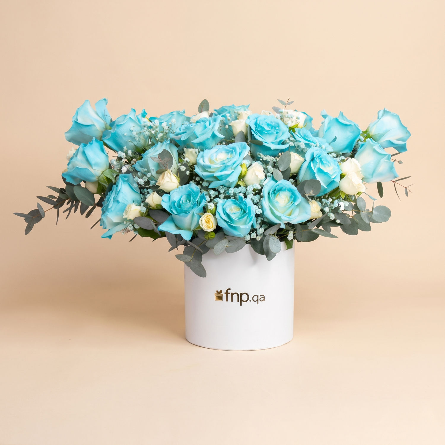 Ocean Bloom Royale - Blue & White Roses