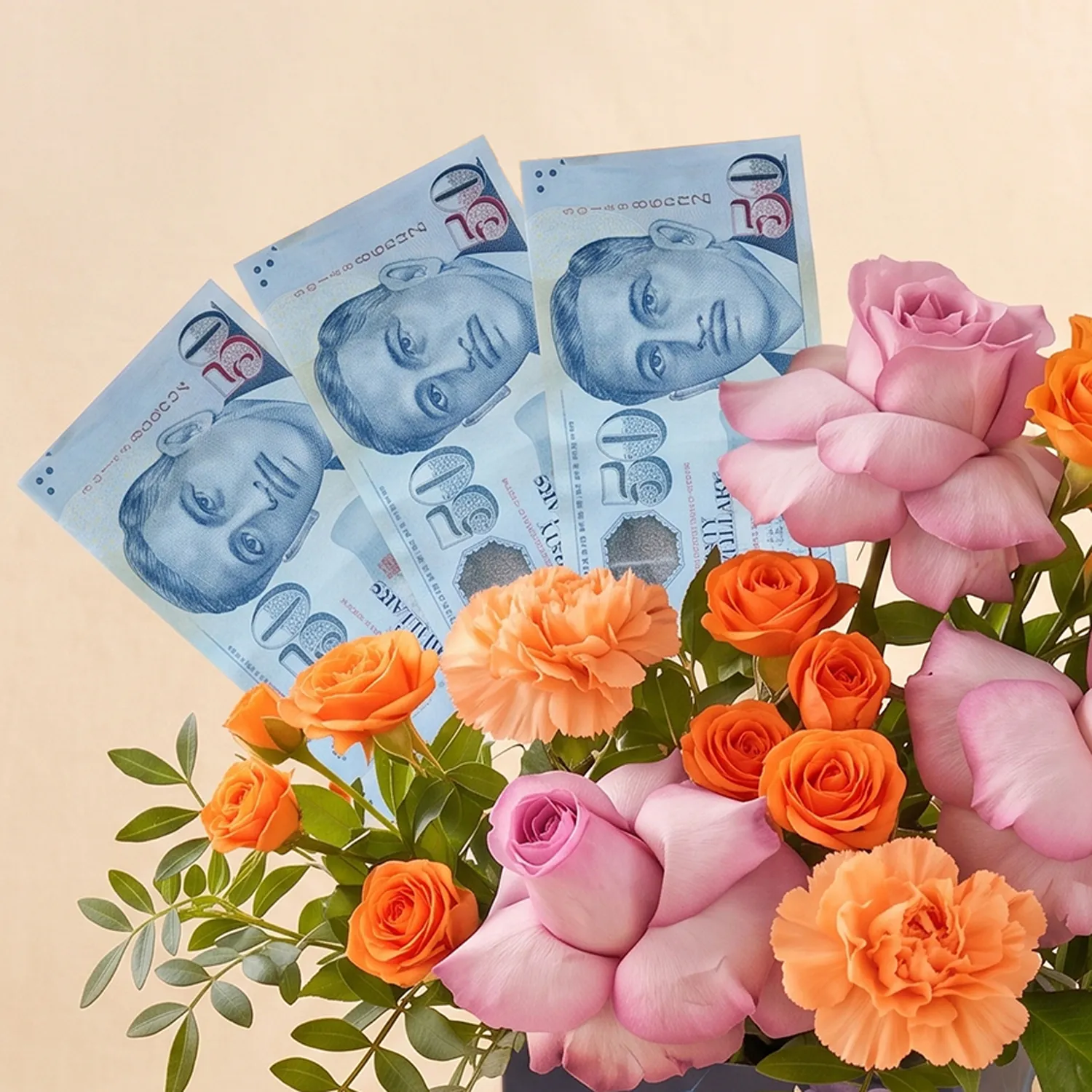 Birthday Flowers and 150SGD Arrangement