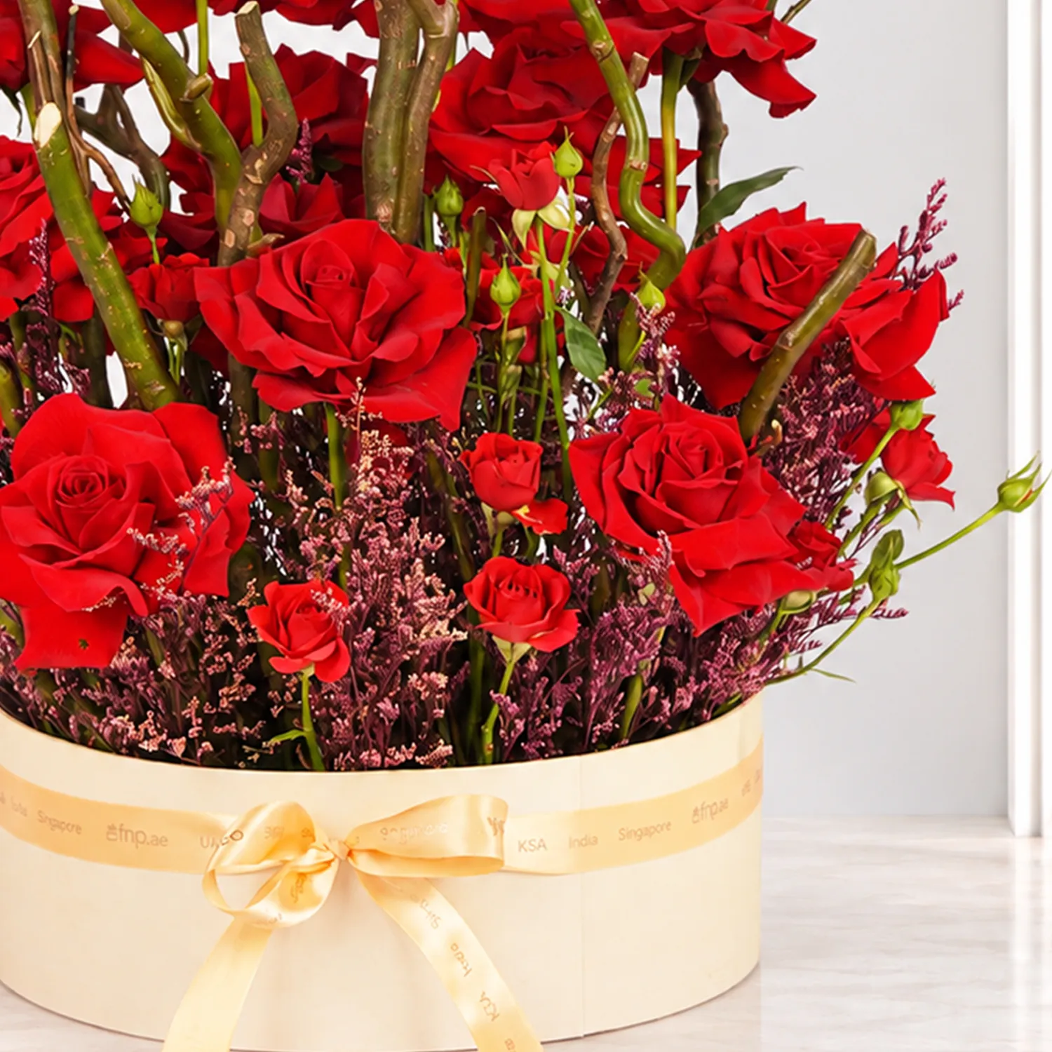 Crimson Red Floral Elegance