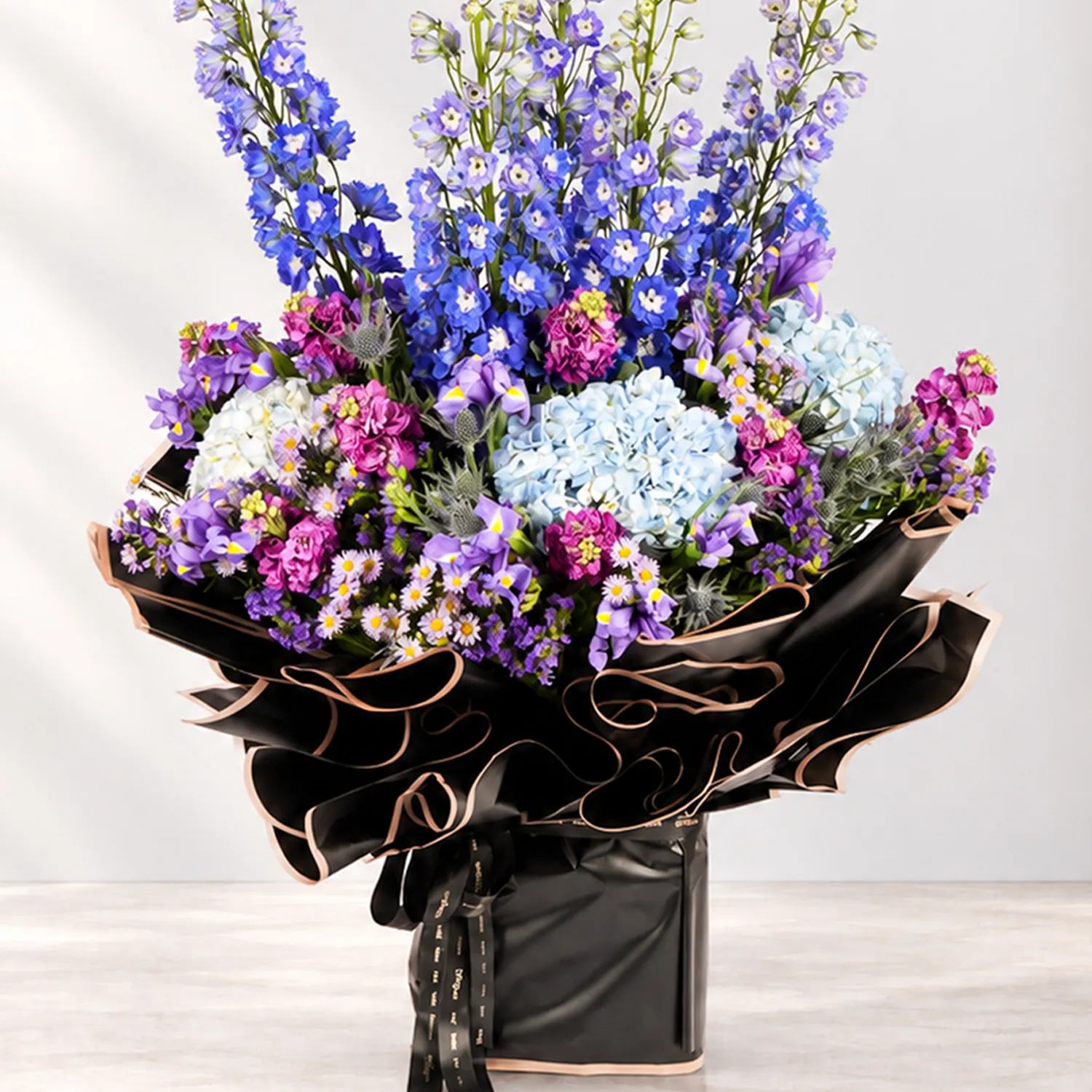 Royal Blue And Purple Elegance Bouquet