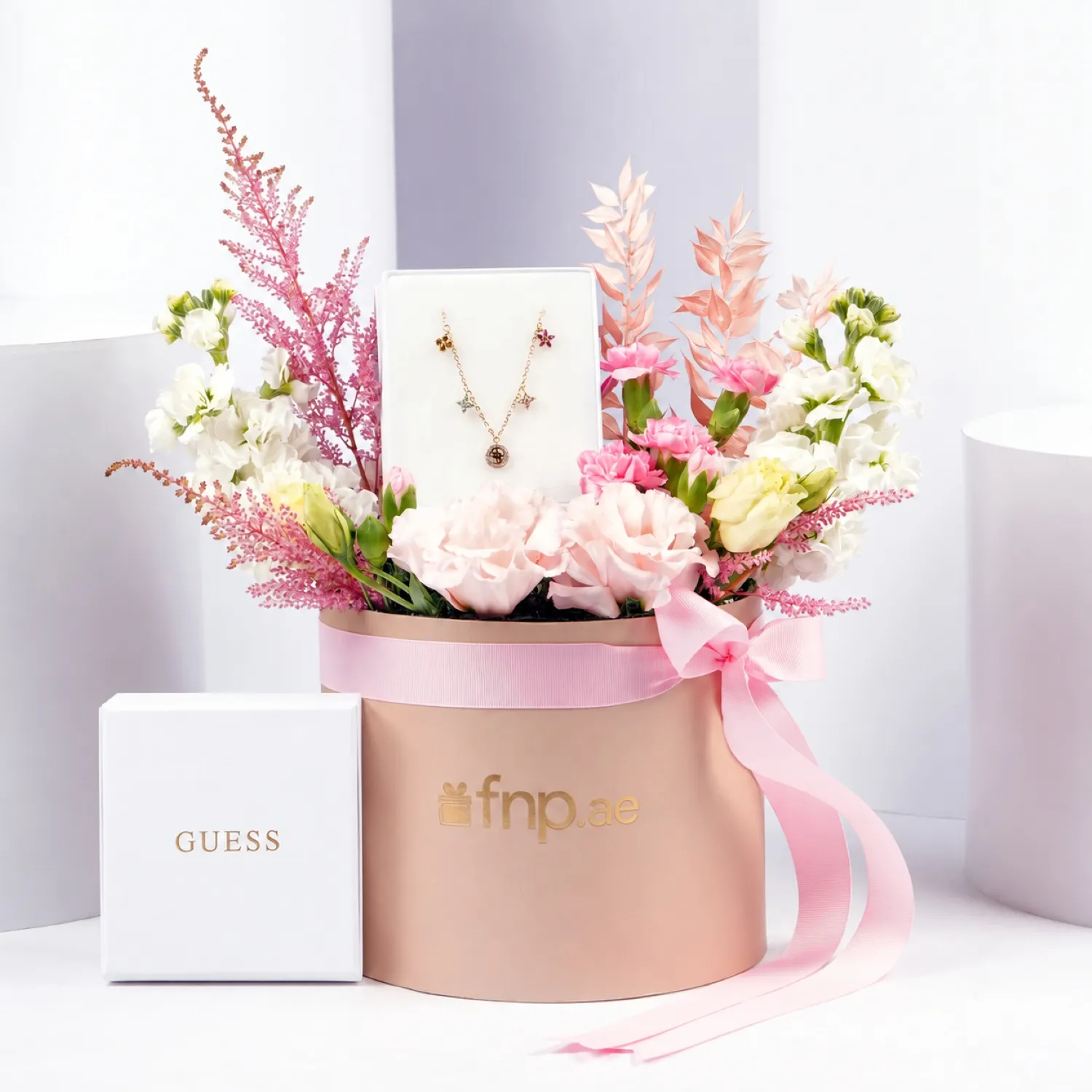 Guess Flower Charms Necklace For Her