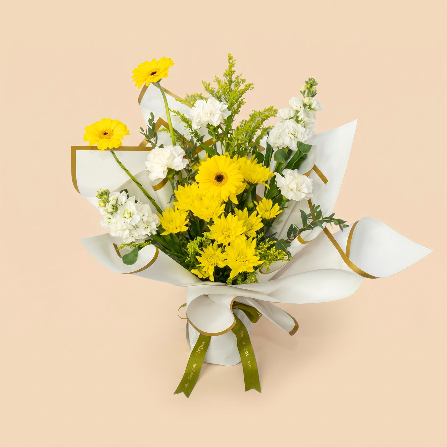 Sunshine Joy Bouquet - Yellow & White Flowers