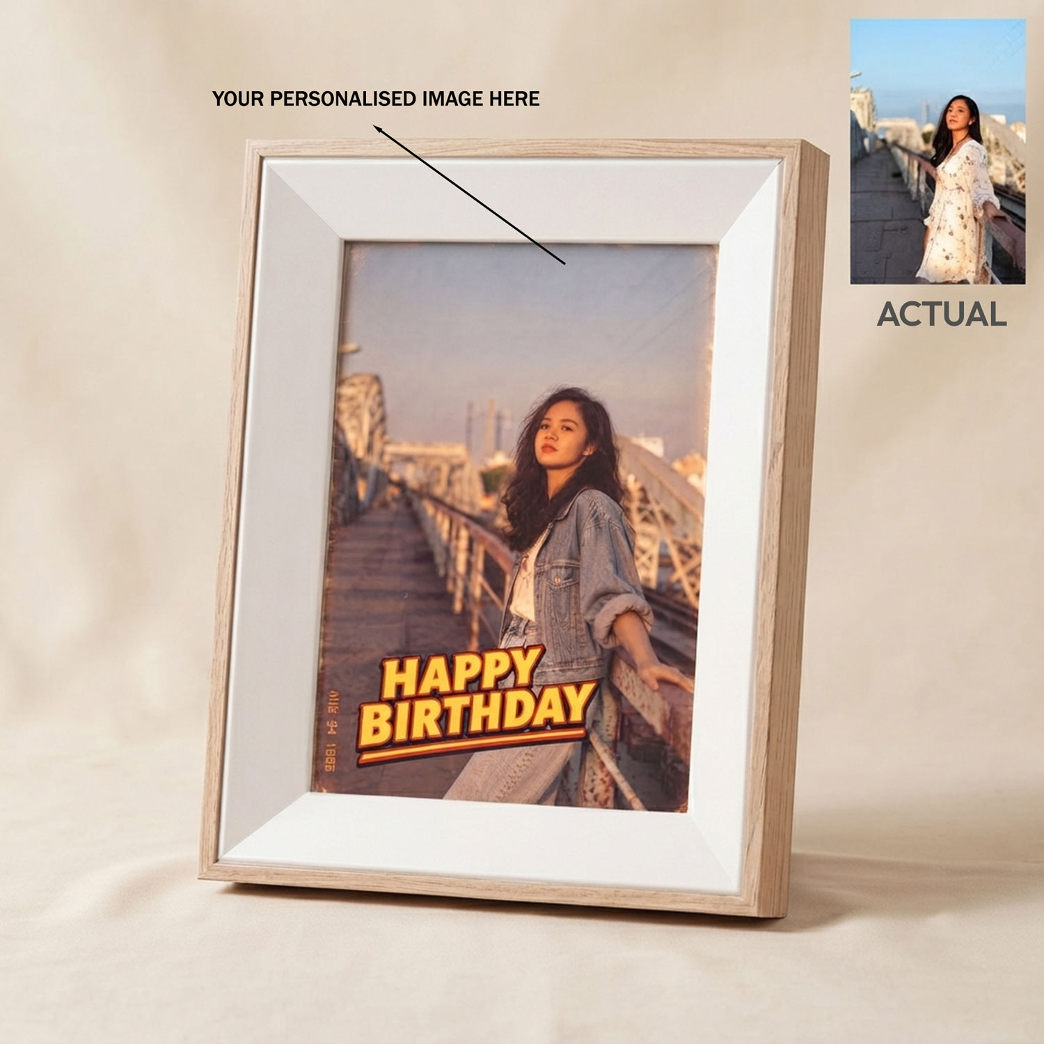 Personalized 80s Style Birthday Frame