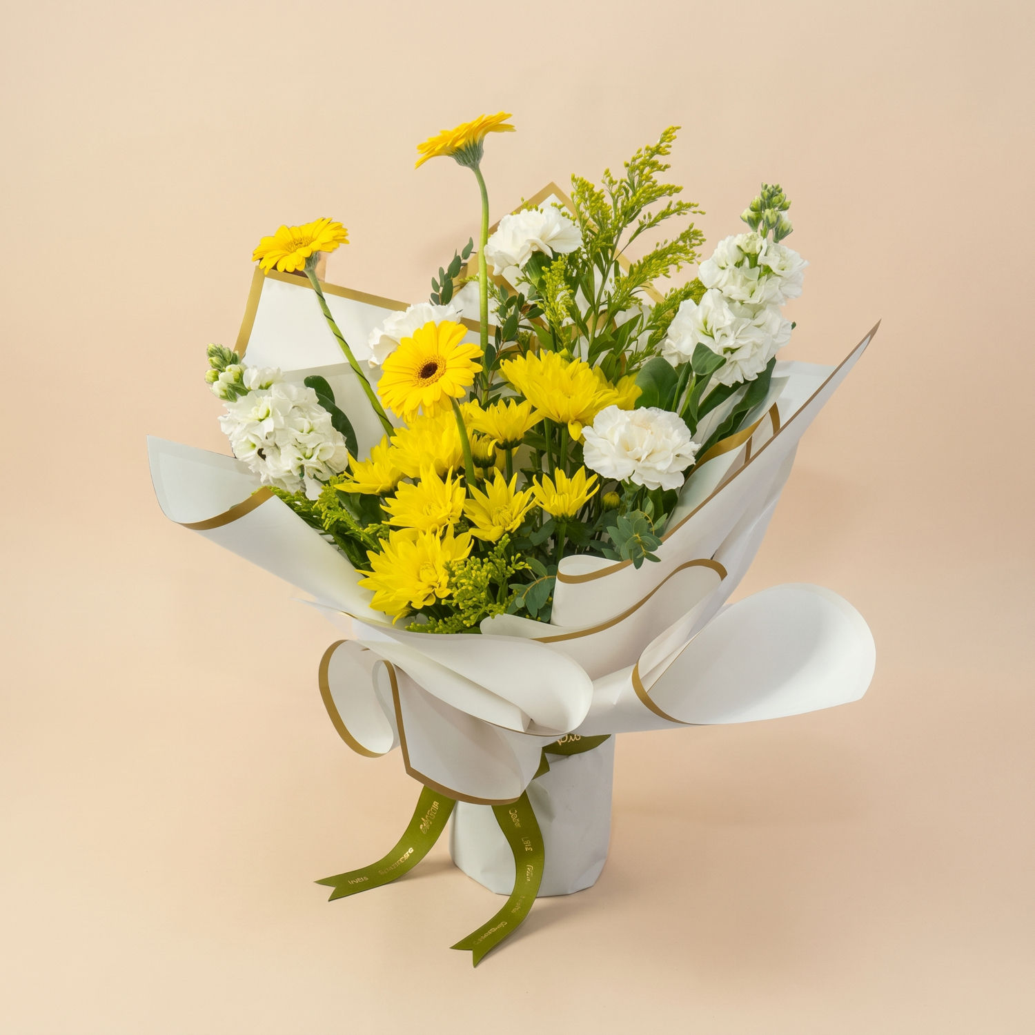 Sunshine Joy Bouquet - Yellow & White Flowers