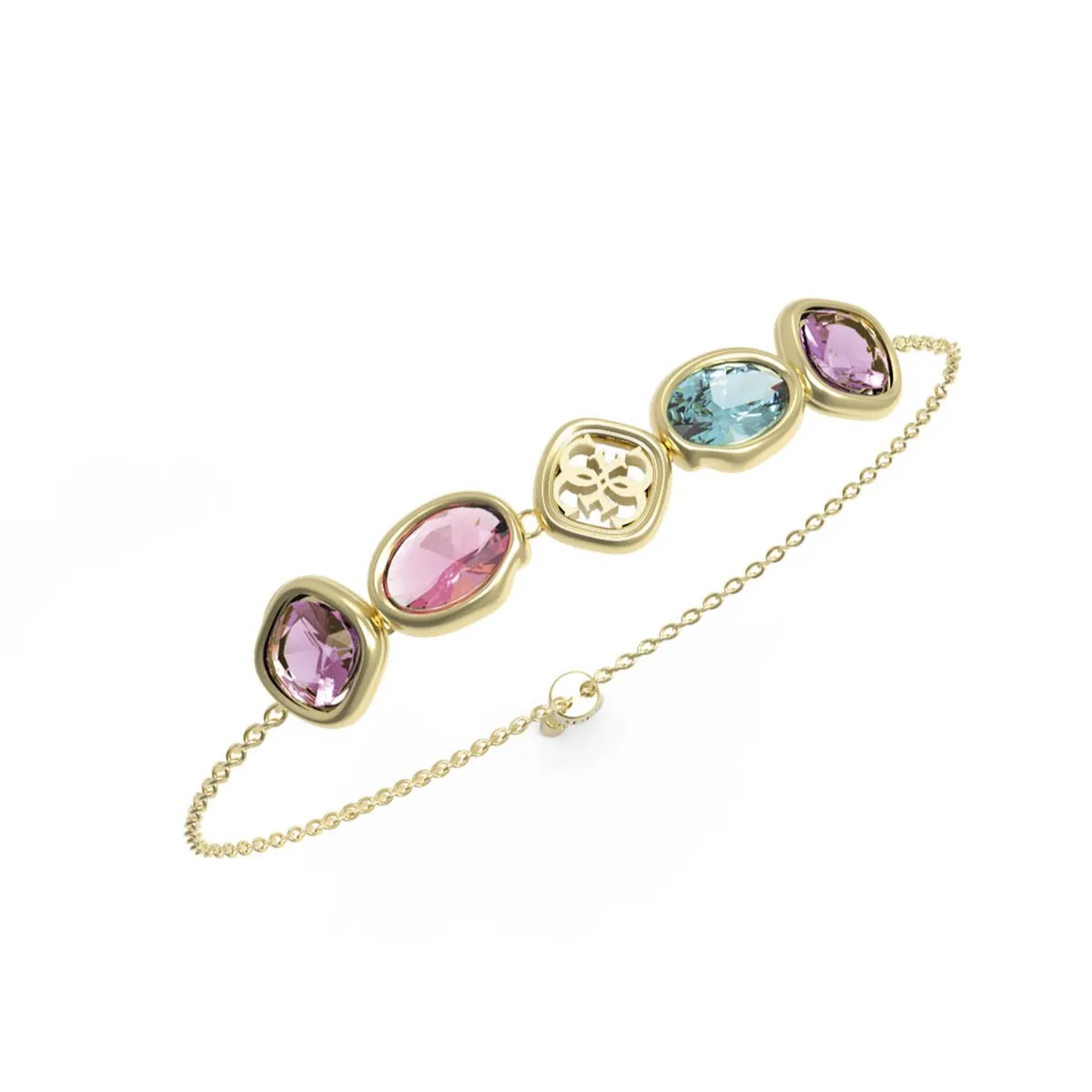 Guess Multi Stones Bracelet Heart Box for Her