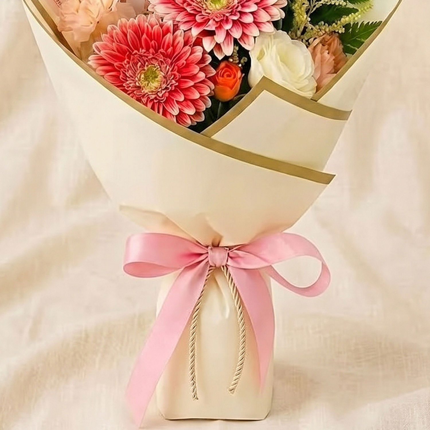 40SGD Cash and Flowers Bouquet