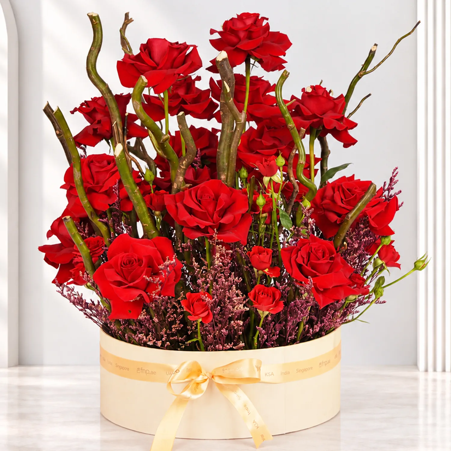Crimson Red Floral Elegance