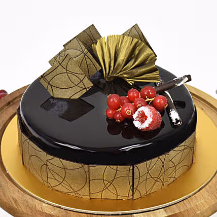 Luxurious Glazed Al Cazar Chocolate Cake - Half Kg Delight