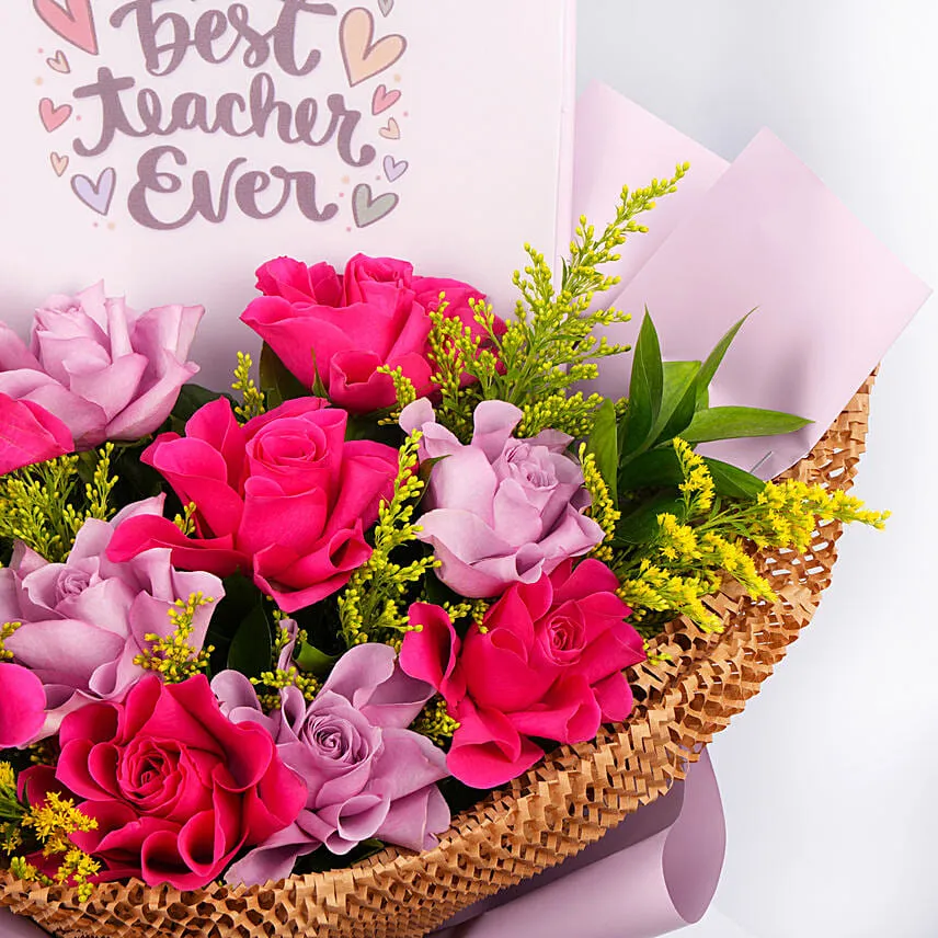 Best Teacher Ever Flowers Bouquet