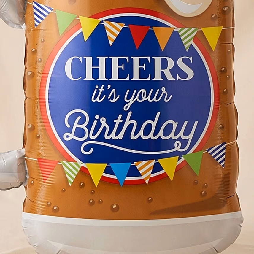 Cheers birthday Beer Balloon 26 Inch