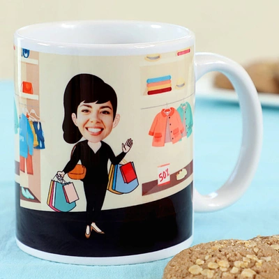 Personalised Office Caricature Mug