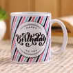 Charming Ceramic Birthday Mug with Colorful Design - Perfect Gift
