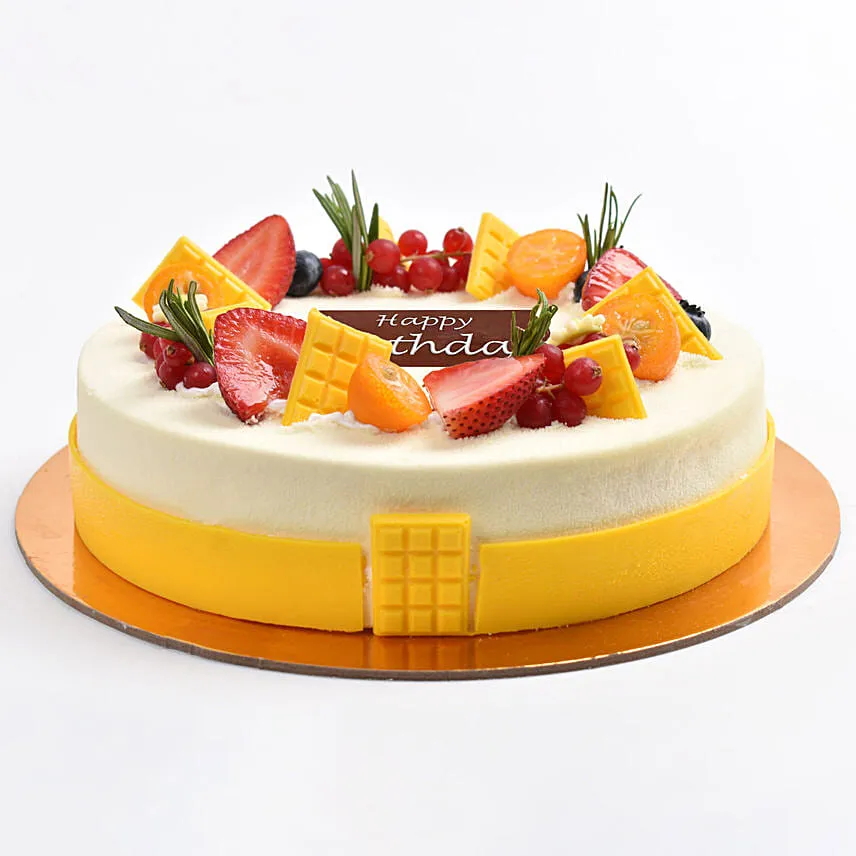 500 grams Eggless Vanilla Berry Cake For Birthday