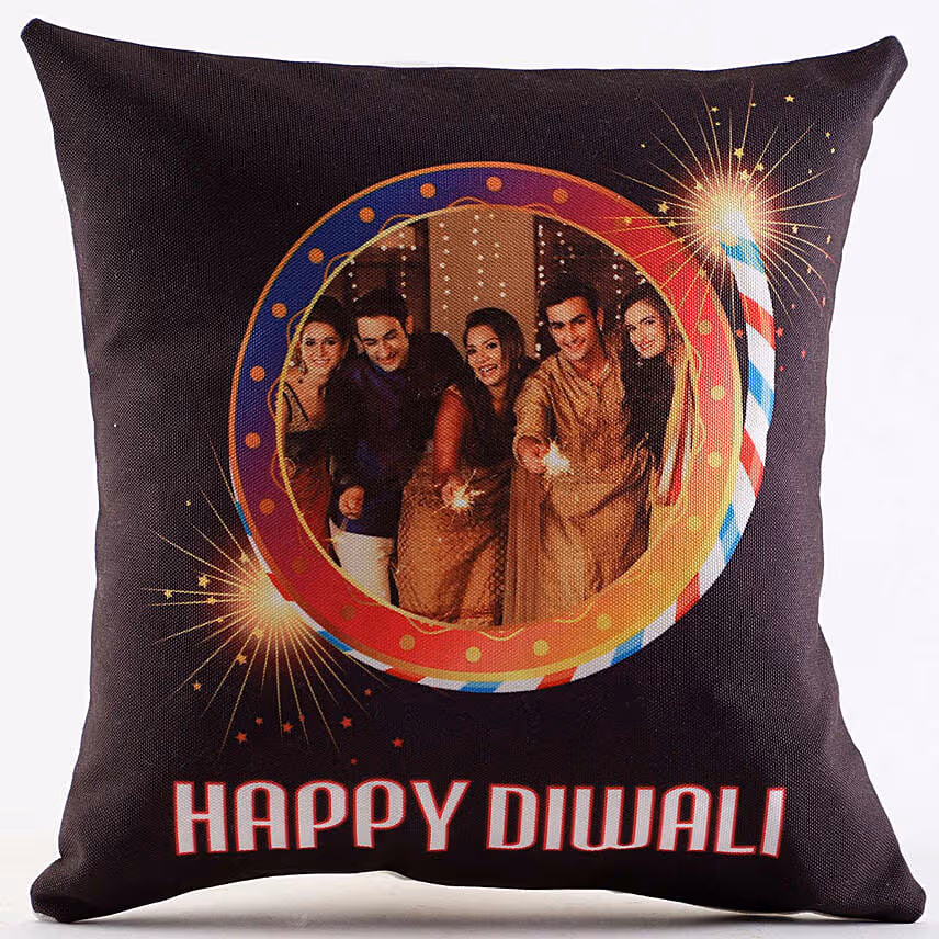 Happy Deepavali Led Cushion