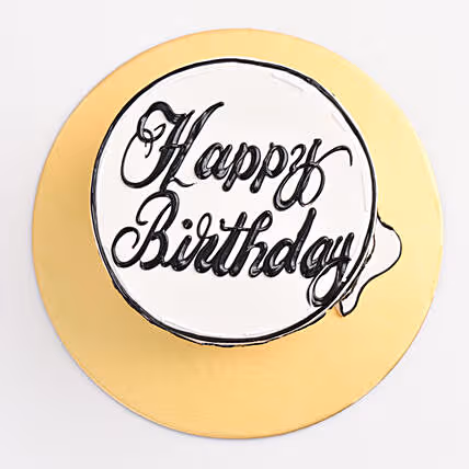 Delicious Chocolate Art Birthday Cake - A Sweet Celebration
