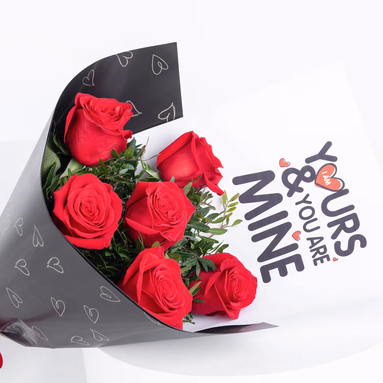 6 Roses Hand Bouquet