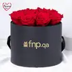 Heartfelt Blossoms | Luxurious 12 Pink Forever Roses in Elegant Black Box - Pink