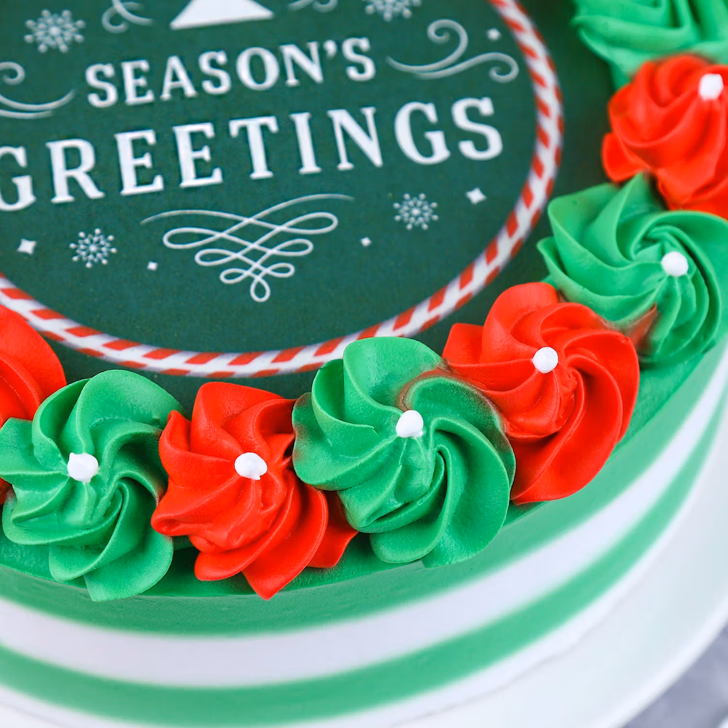 Festive Season's Greetings Chocolate Cake - 1 Kg Round Delight