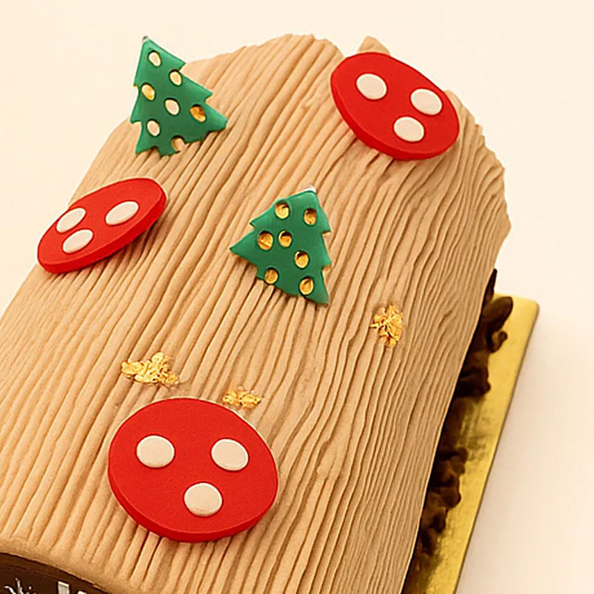 Chocolate Christmas Log Cake - 800 grams