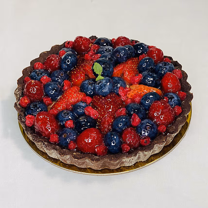 Berries Tart cake with Personalised Mug
