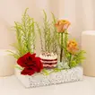 Red Velvet Mini Cake n Rose Acrylic Tray