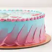 Luxurious Birthday Wish: Pink Carnation Bouquet & Chocolate Cake Combo