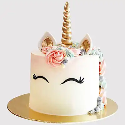 Delightful Unicorn-Themed Chocolate Fondant Cake