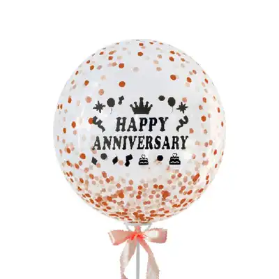Anniversary Big Glittery Confetti Balloon