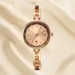 Titan Raga Viva Women's Analog Watch with Date, White Dial, Rose Gold Metal Strap
