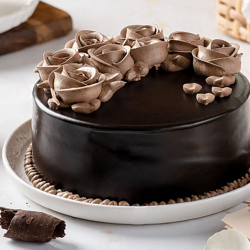 Chocolate Rose Designer Cake 1 Kg