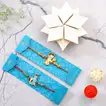Devotional Kids Rakhi Set And Kaju Katli