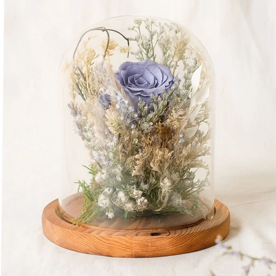 Forever Blue Preserved Rose