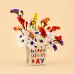 Elegant Father's Day Floral Bouquet in Glass Vase