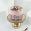 Exquisite Purple Wishes Red Velvet Birthday Photo Cake - 500gm
