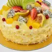 Delicious Fresh Fruit Chocolate Cake - 4 Portion